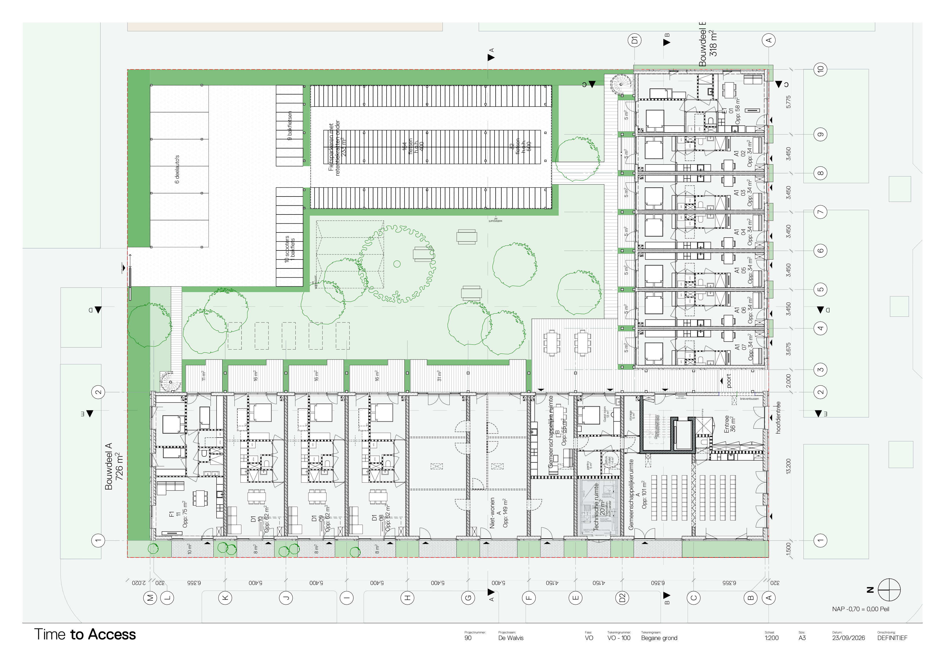 Plattegrond begane grond — definitief VO (VO-100)